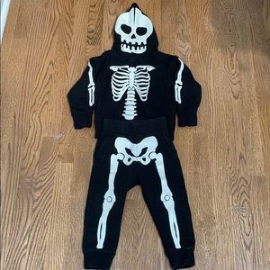 Skeleton hoodie and joggers Halloween costume